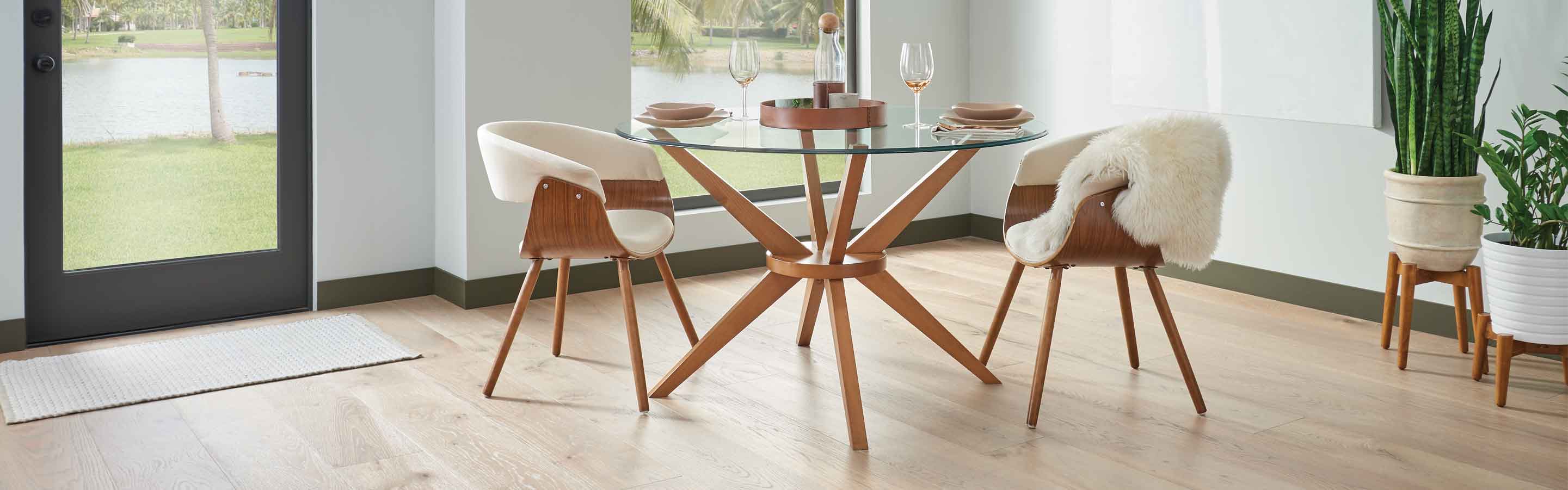 hardwood in dining room